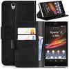 Litchi Genuine Leather Mobile Phone Case For Sony Xperia Z L36H