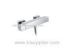 Square Double Handle Thermostatic Shower Taps with Ceramic Cartridge