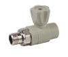 PP-R Straight Radiator Brass Ball Valve Pipe Fitting With Nickle Plated Brass Male Thread