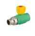 PP-R Injection Male Threaded Straight Raditor Ball Valves