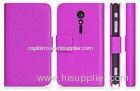 OEM Sony Cell Phone Cases, Xperia Ion LT28i Purple PU Stand Cover