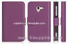 Book Flip Sony Cell Phone Cases, Xperia XL L35H Purple PU Stand Cover