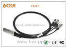1M Fiber Ethernet Cable , QSFP+ To 4X SFP+ Direct Attach Cables