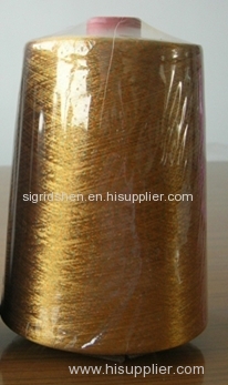 real silver/gold lurex polyester yarn,lurex effect embroidery thread