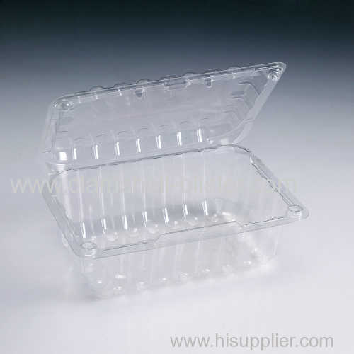 Clear plastic dessert containers with lock cover