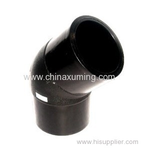 HDPE Butt Fusion Injection 45 Degree Elbow Pipe Fittings