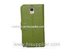 Green Genuine Leather Samsung Galaxy N9002 Phone Case , Slim Phone Cases