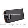 HTC Protective Case For HTC One M8 , Genuine Leather Flip Cover Black