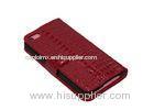 Croco PU Apple IPhone Leather Cases , Iphone 4 / 4S Smart Phone Covers