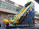 inflatable high slide , Double and quadruple stitched , fireproof tarpaulin