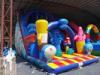 nice cartoon waterproof Inflatable Slide Rental 0.55mm pvc for kids