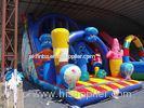 nice cartoon waterproof Inflatable Slide Rental 0.55mm pvc for kids