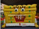 PVC Fireproof Commercial Inflatable Spongbob Bouncers For Kids Jumping Bounce Houses