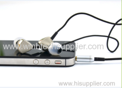 china hot selling micro earphone with volume control metal super design