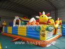 colorful children Inflatable Fun City playground With blower / repair kits