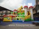 red green Simpsons inflatable amusement park bouncer , 15m * 8m EN15649