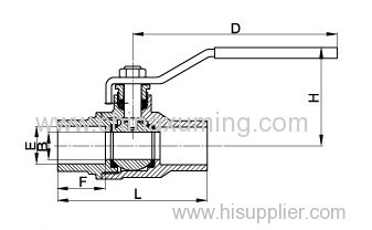 Brass CxC Ball Valve With 600WOG