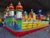 Football Games Theme Inflatable Fun City Bounce For Outdoor Playground Equipment