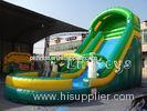 Green Commercial Grade Inflatable Water Slides Water Park For Children