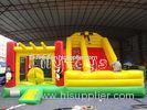 Yellow red Jumper Commercial Inflatable Combos Bounce House and slide with CE / UL