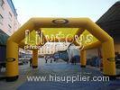 yellow double stitch Durable Large Inflatable Tent With EN15649 / EN71
