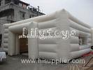 White Custom PVC Inflatable Tent Clear , Beach Inflatable Cube Tent