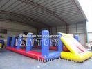 pvc inflatable play playground / inflatable football field yellow blue