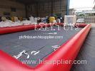 football field inflatable football playground / red pvc inflatable for adult kids