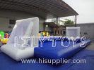 blue inflatable football sport court Bouncer OEM for with water , EN15649