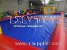 colorful fireproof tarpaulin inflatable football court for outdoor sport game