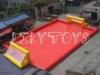 Custom Red Kids Inflatable Football Field Court For Inflatable Sport Game