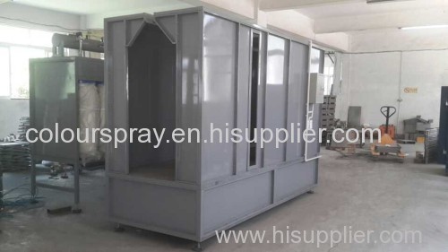 Closed drive-thru Type powder spray booth