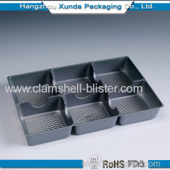 Plastic biscuit trays with 6 dividers