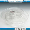 Transparent plastic divided salad box with lid