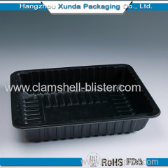 Rectangular plastic blister fruit container