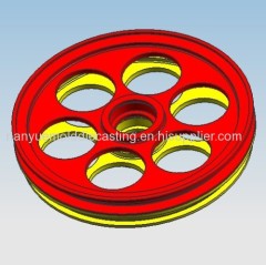 Aluminum alloy die casting storage wire pulley/wire drawing pulley/ belt pulley/pulleys
