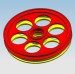 Aluminum die casting wire drawing pulley/ belt pulley/pulleys