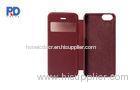 Iphone 5C Flip Cover Mobile Phone Protective Cases Artificial Leather