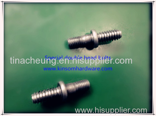Double end screws special fasteners tapping thread and machine thread screws