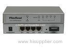 TCP/ IP, PPPoE 1-Port FX + 4-Port TX Ethernet Fiber Optic Switches Router with 200Mhz CPU
