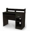 Black Eco - friendly Computer Table Wooden Office Desks With Locking Drawers DX-8685