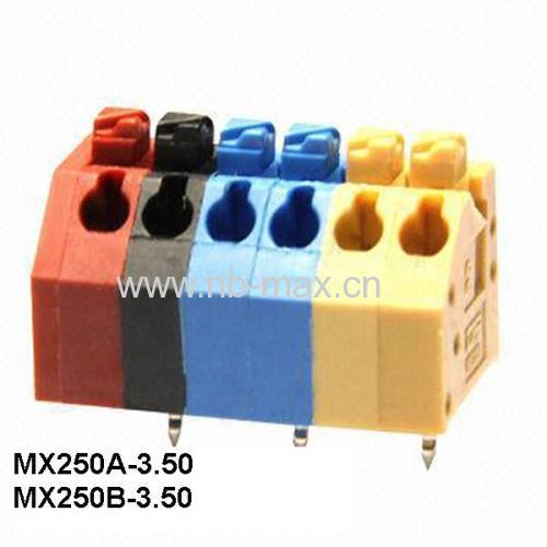 3.50 mm PCB Screwless Terminal Blocks connector for Spring