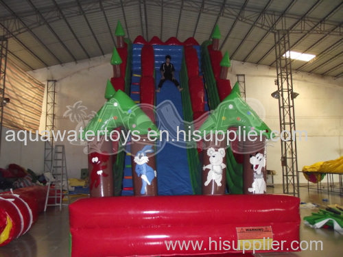 Stimulating Cliff Hanger Inflatable slide