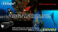 CREE Aluminum Underwater 150m Powerful LED Night LED Diving Flashlight
