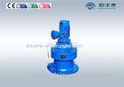 shaft mount cast iron inline motor gear reducer for turbine fan / concrete mixer