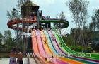 Fiber Glass Rainbow Water Slides for Racing Aqua Playground Equipment