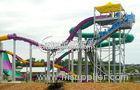 Multi Color Large Fiberglass Water Slides , Extreme Water Slides for entertainment