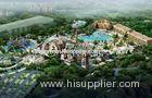 Commercial Outdoor / indoor Giant Water Park Project Design with water house and lazy river