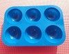 6-Half Ball Flexible Silicone Soap Mould