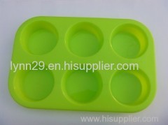 Silicone Circle Cylinder Round Soap Molds Cake Jelly Pudding Molds - 6 Cavity